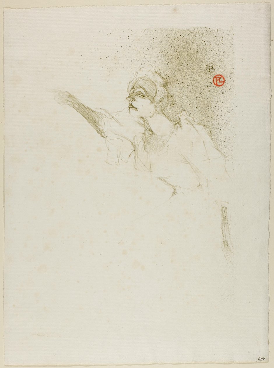 Yvetta Guilbertová od Henri de Toulouse-Lautrec