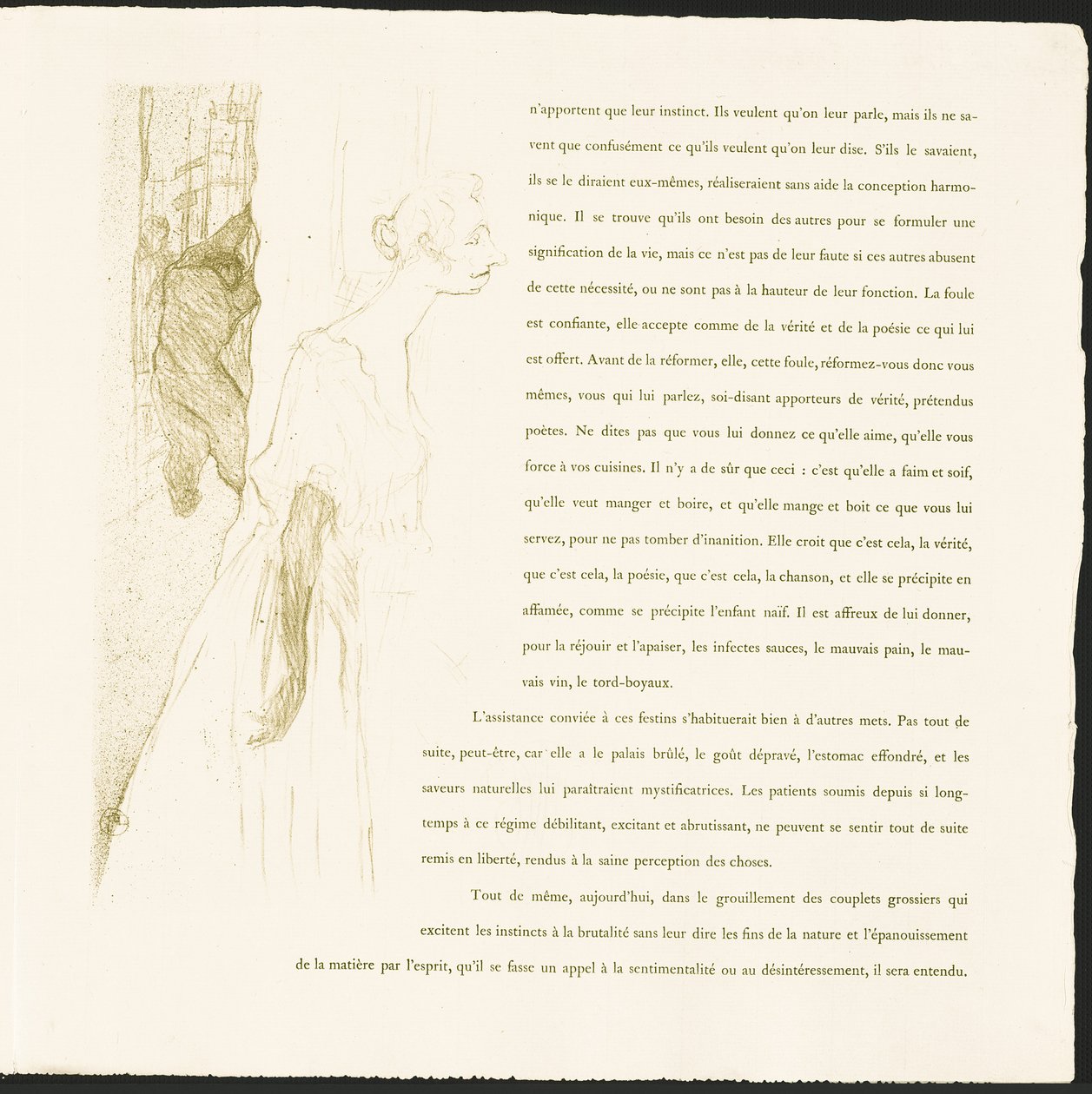 Yvette Guilbert od Henri de Toulouse-Lautrec