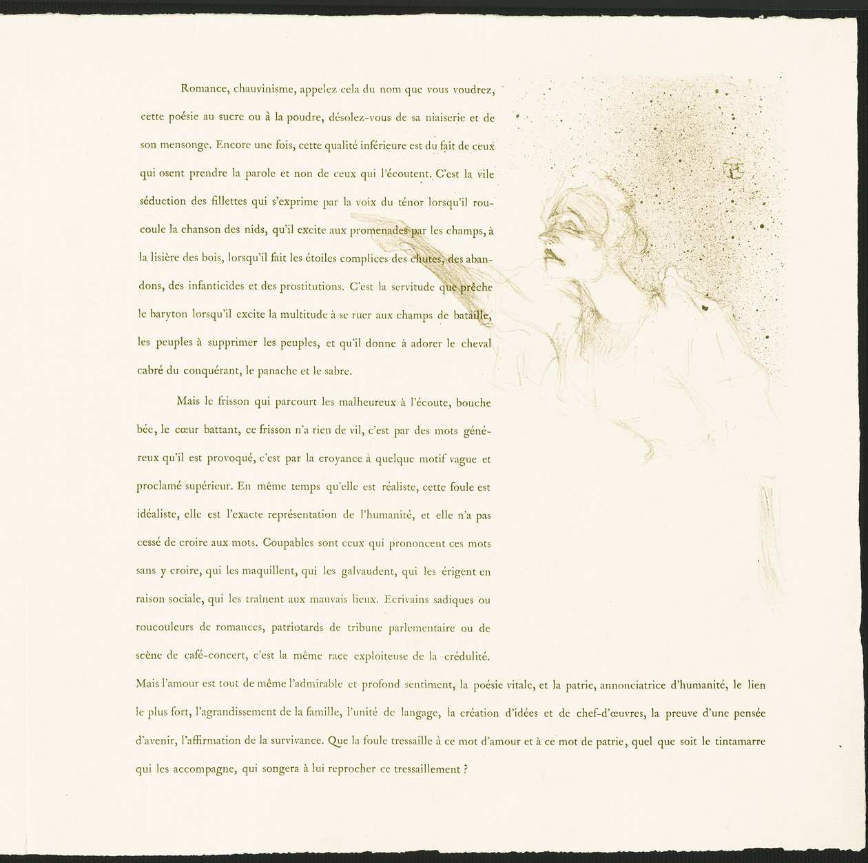 Yvette Guilbert od Henri de Toulouse-Lautrec