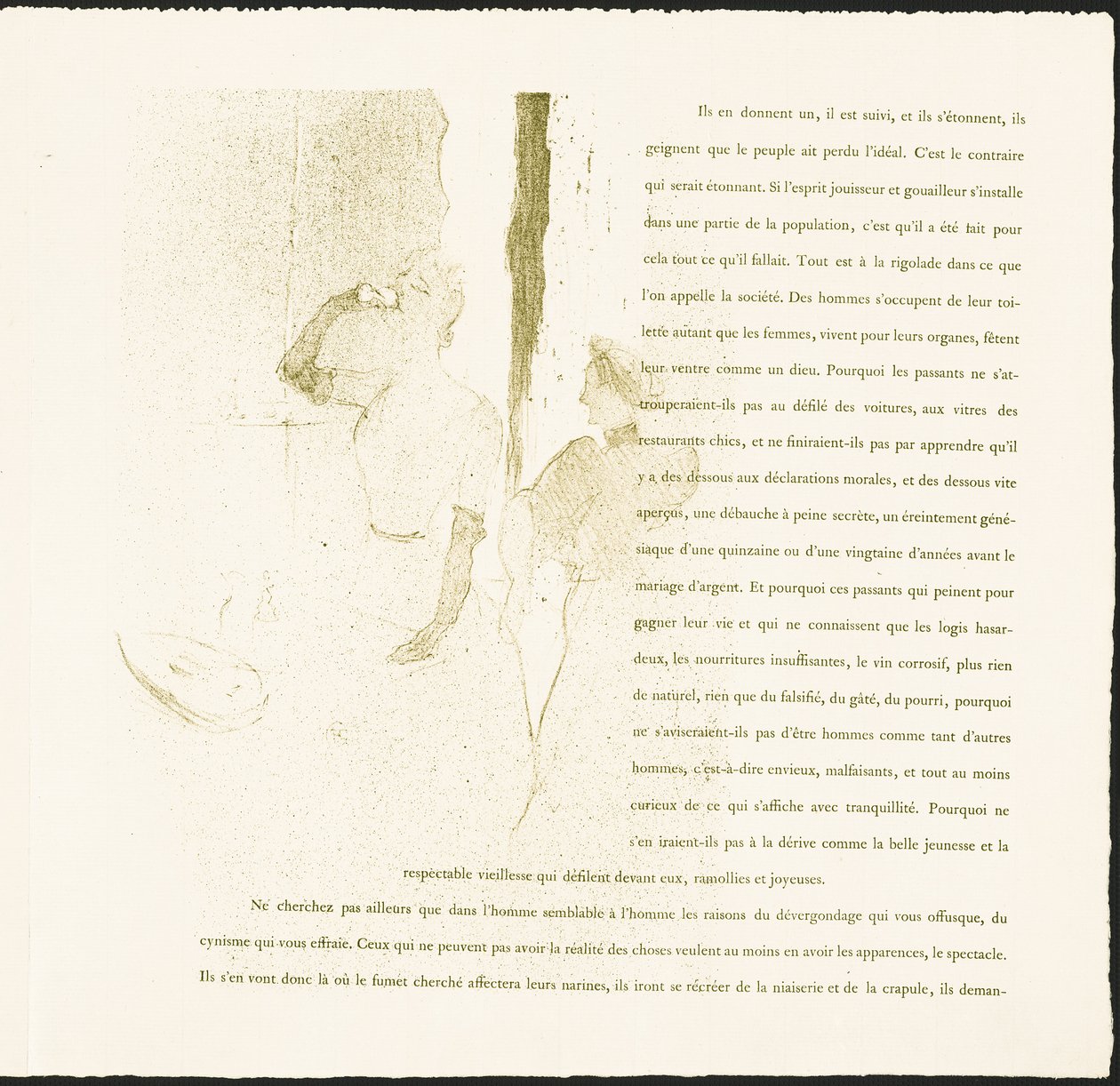 Yvette Guilbert od Henri de Toulouse-Lautrec