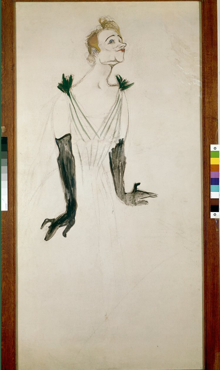 Yvetta Guilbertová od Henri de Toulouse Lautrec