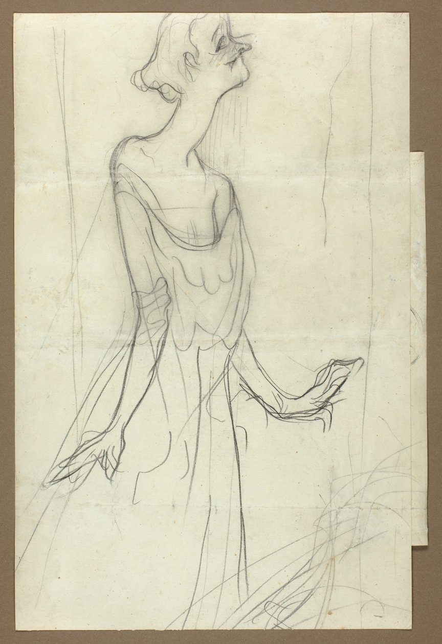 Yvette Guilbert zpívá od Henri de Toulouse-Lautrec