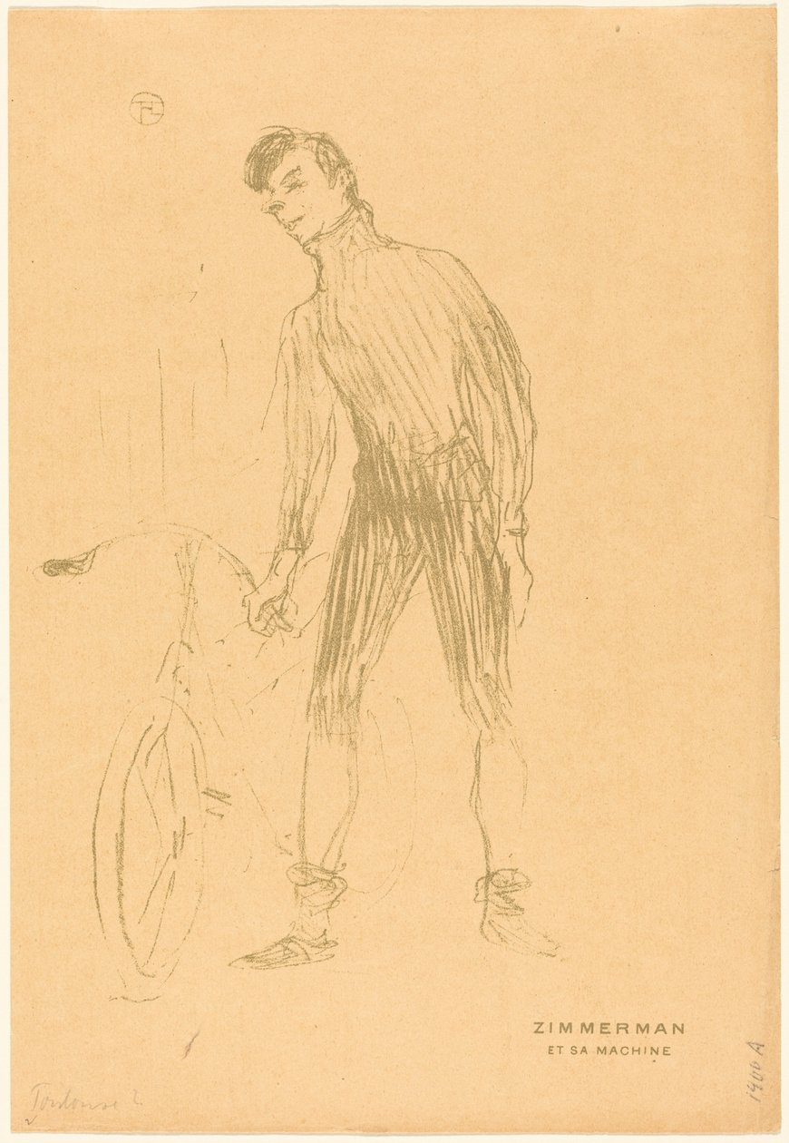 Zimmerman und seine Maschine od Henri de Toulouse-Lautrec