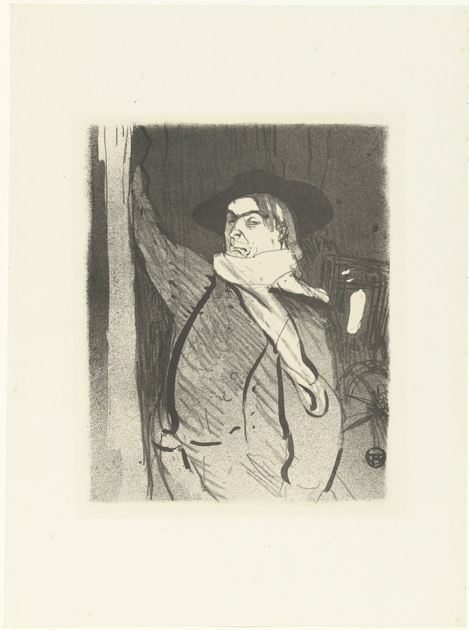 Portrét zpěváka a komika Aristida Bruanta Koncert v Le cafe (název série) od Henri de Toulouse Lautrec (signed by artist)
