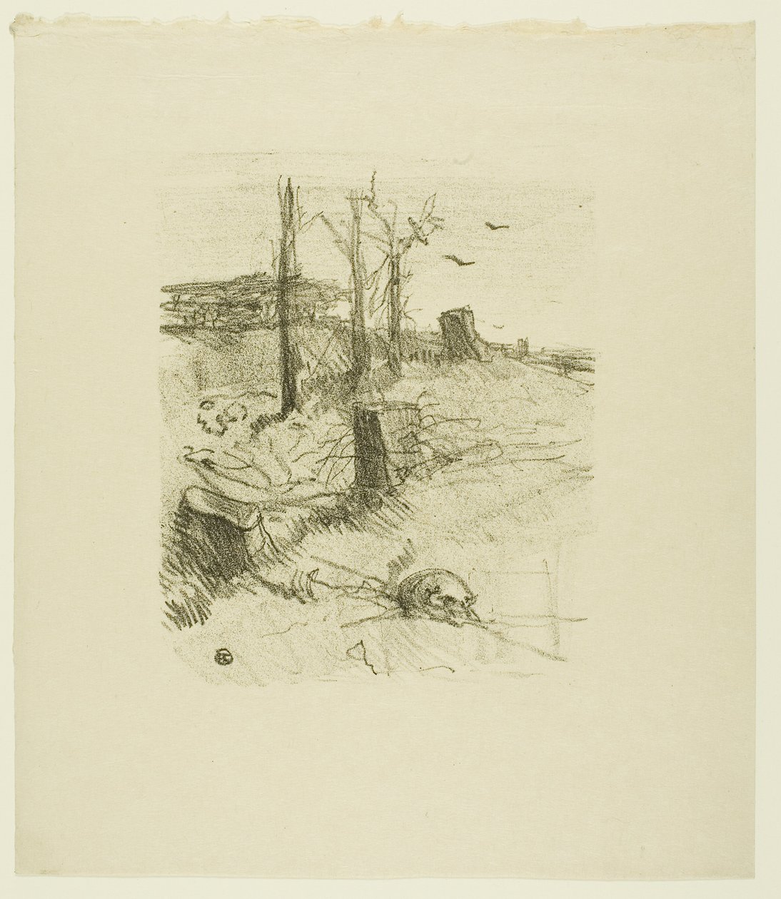 Hřbitov v Galicii, z Au Pied du Sinaï od Henri de Toulouse Lautrec
