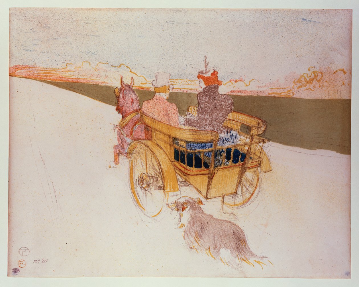 Country Party nebo The English Cart od Henri de Toulouse Lautrec