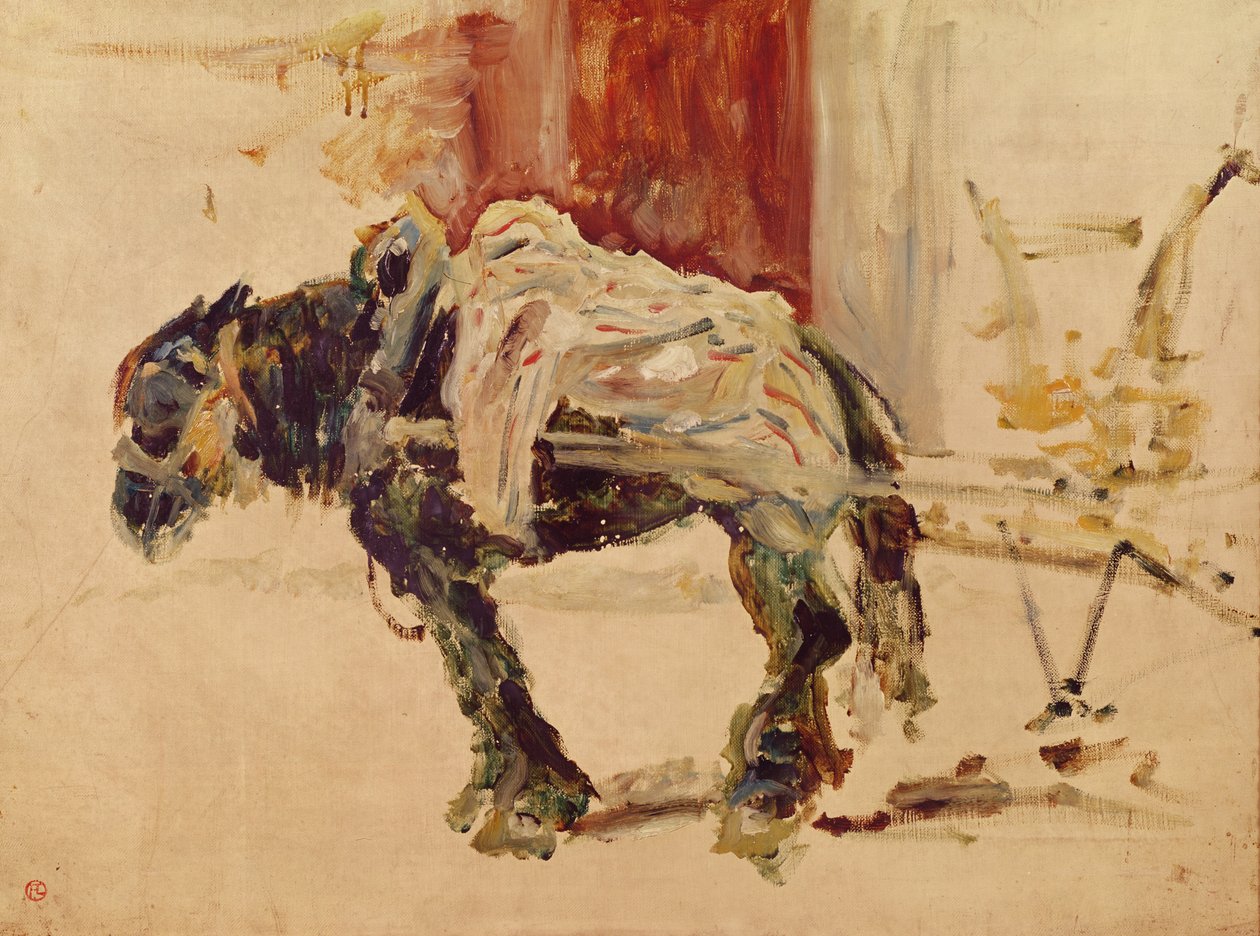 Tažný kůň v Céleyran, 1881 od Henri de Toulouse Lautrec