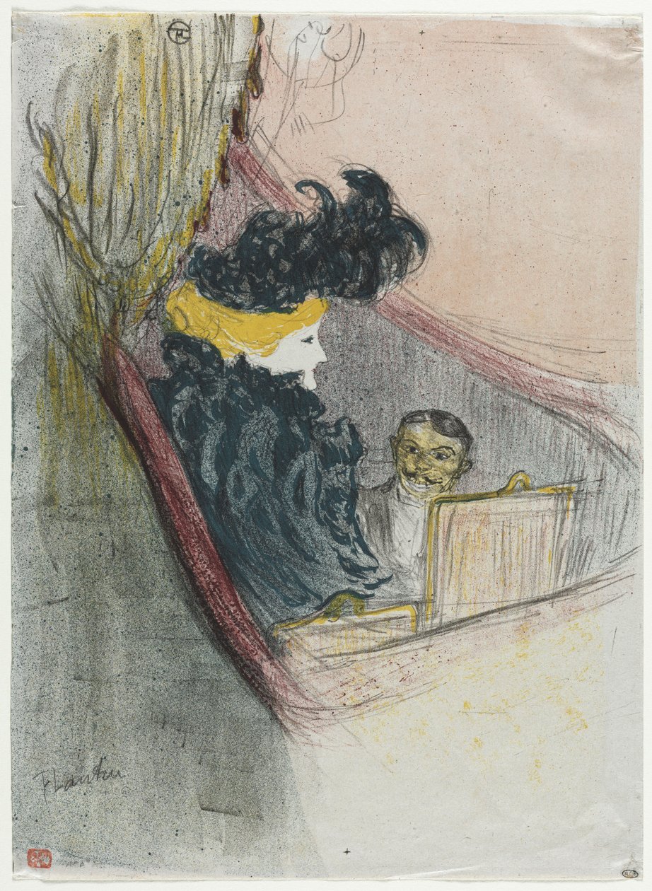 Knížecí idyla, Clara Wardová od Henri de Toulouse Lautrec