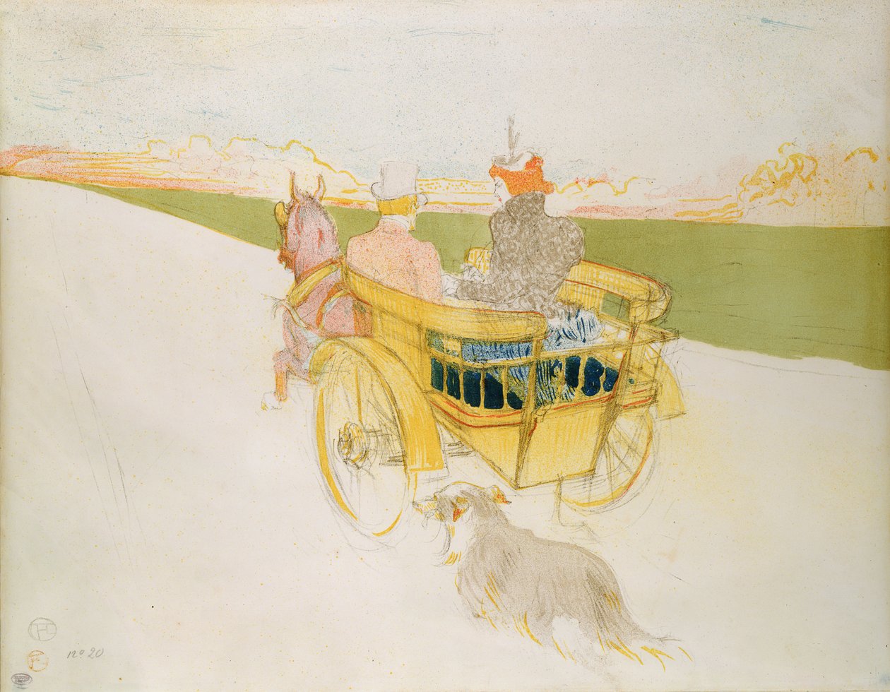 A Ride in the Country aneb Anglická past od Henri de Toulouse Lautrec