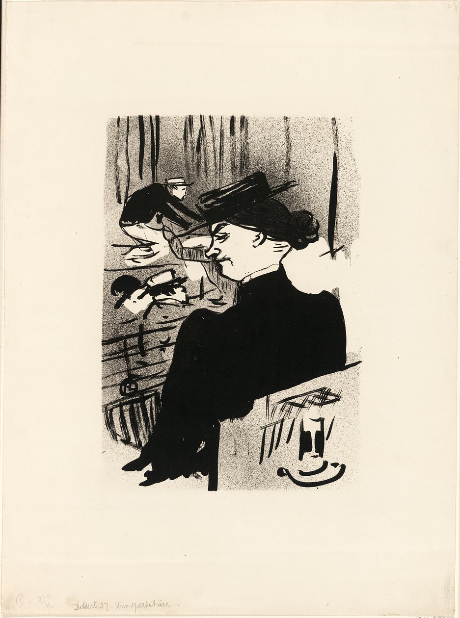 Divák, z Le Café-Concert od Henri de Toulouse Lautrec