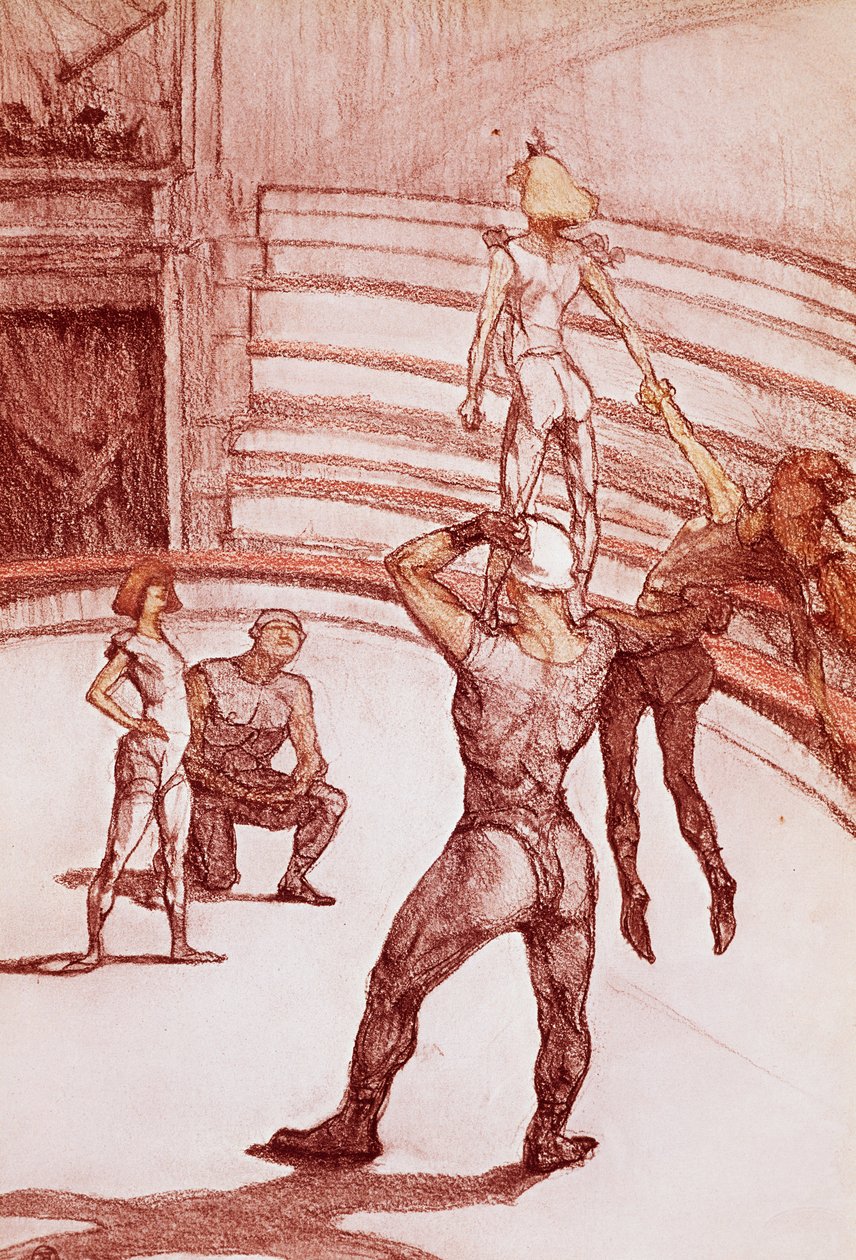 Akrobati (pastelové) od Henri de Toulouse Lautrec