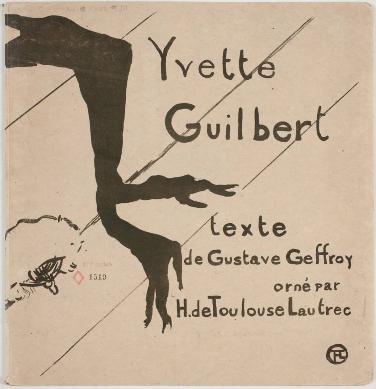 Forside alba: Yvette Guilbert od Henri de Toulouse Lautrec