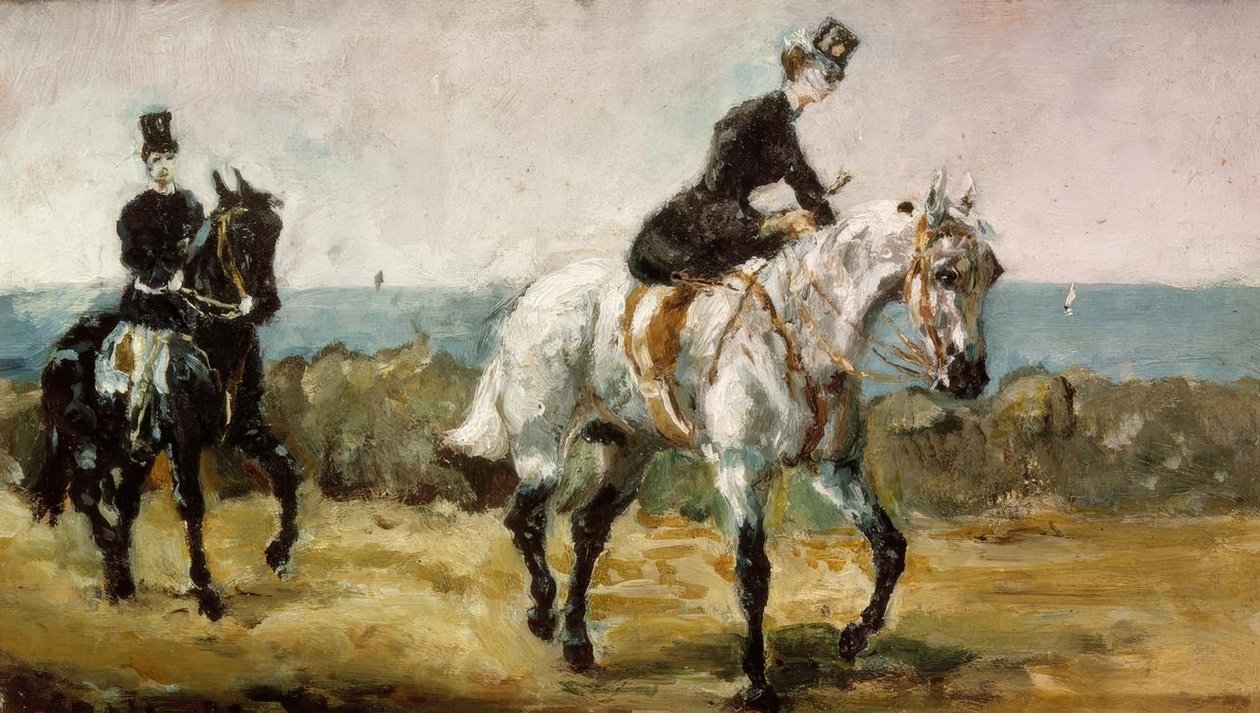 Amazon následovala její ženich od Henri de Toulouse Lautrec