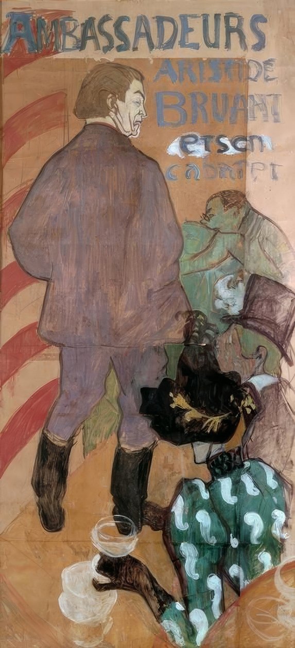 Velvyslanci, Aristide Bruant a jeho kabaret od Henri de Toulouse Lautrec