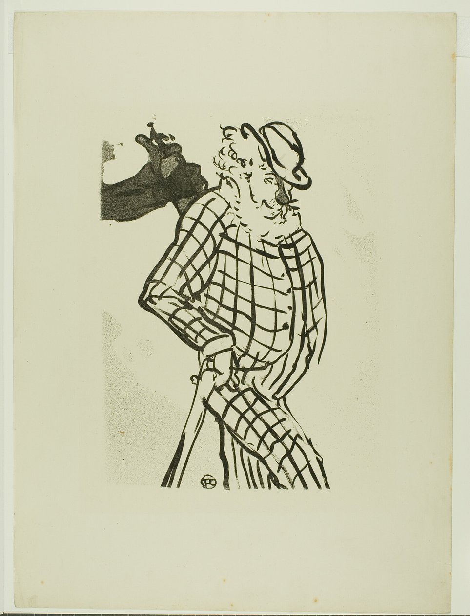 Americký zpěvák, od Le Café-Concert od Henri de Toulouse Lautrec