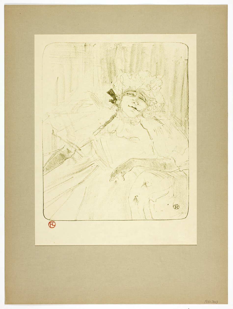 Stará píseň, pátý talíř od Yvette Guilbertové od Henri de Toulouse Lautrec