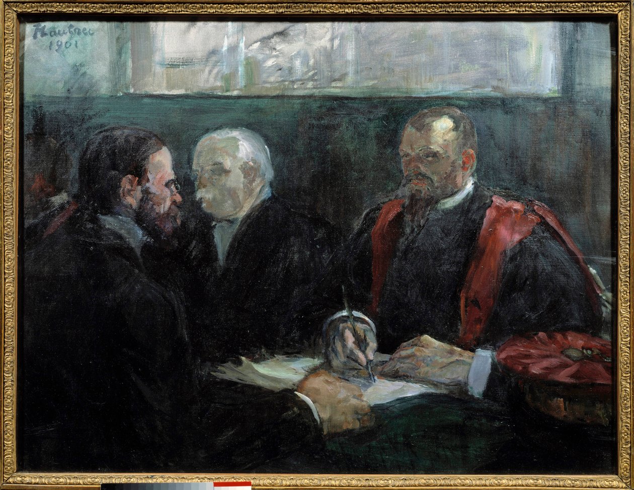 Zkouška na lékařské fakultě v Paříži v roce 1901 Obraz Henri de Toulouse Lautreca (1864-1901) 1901 Ne. 0,65x0,81 m Albi, musee Toulouse Lautrec od Henri de Toulouse Lautrec