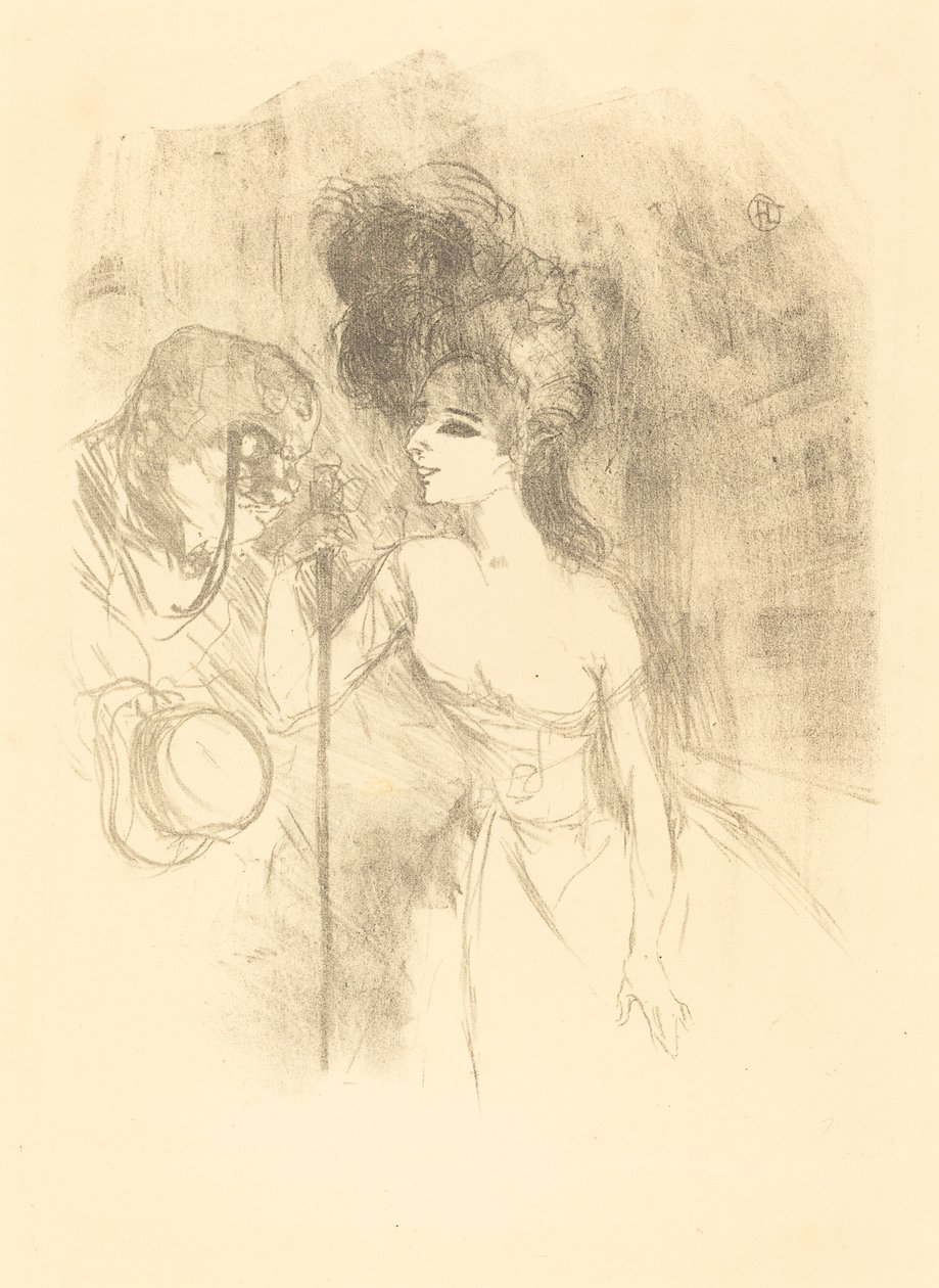 Anna Held a Baldy (Anna Held et Baldy) od Henri de Toulouse Lautrec