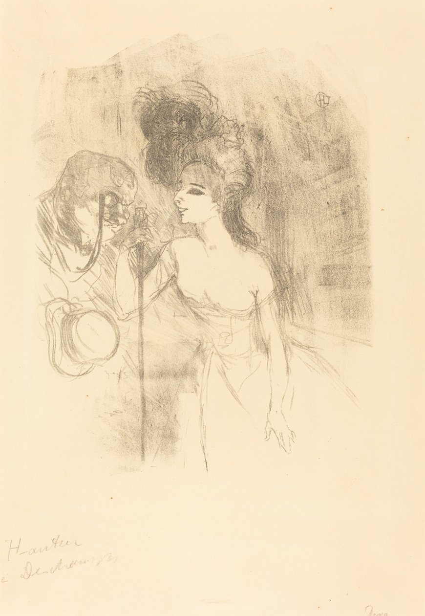 Anna Held a Baldy (Anna Held et Baldy) od Henri de Toulouse Lautrec