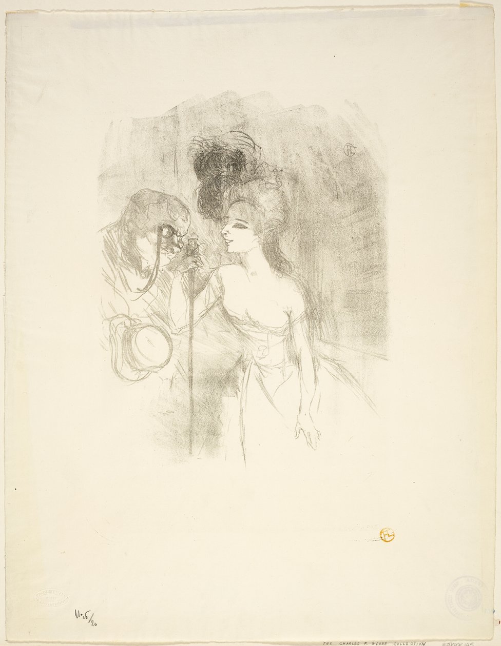 Anna Held a Baldy od Henri de Toulouse Lautrec