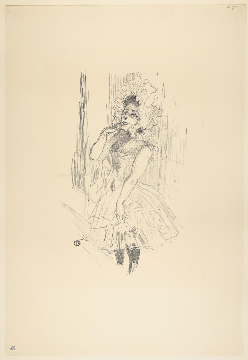 Anna Held ve filmu Všechny tyto dámy v divadle od Henri de Toulouse Lautrec