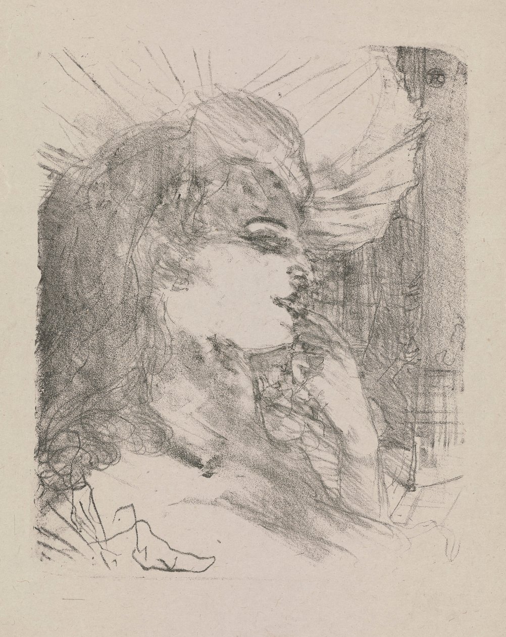 Anna Held, z Portrétů d od Henri de Toulouse Lautrec