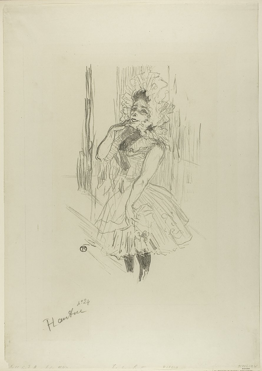 Anna Held ve filmu Všechny tyto dámy v divadle od Henri de Toulouse Lautrec