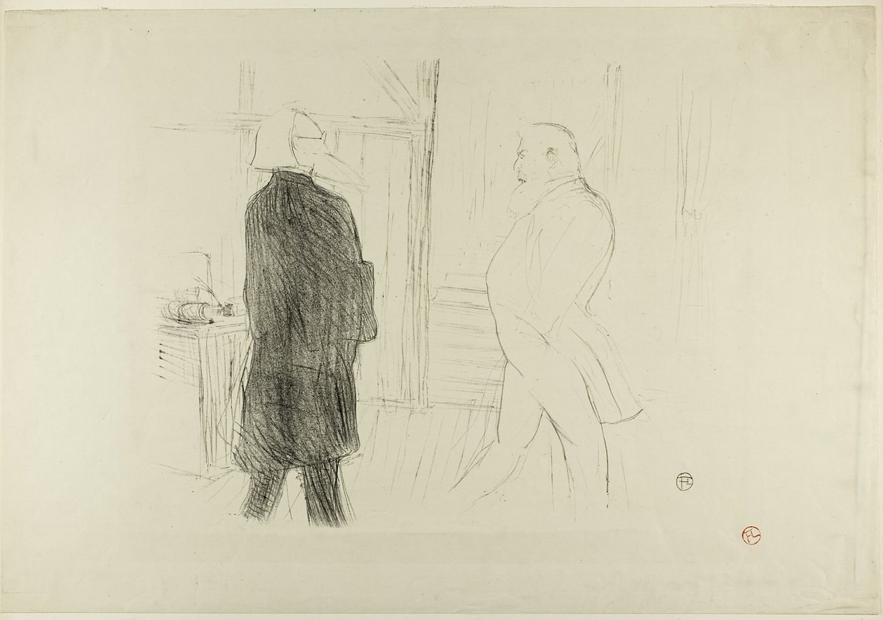 Antoine a Gémier ve filmu A Bankruptcy od Henri de Toulouse Lautrec