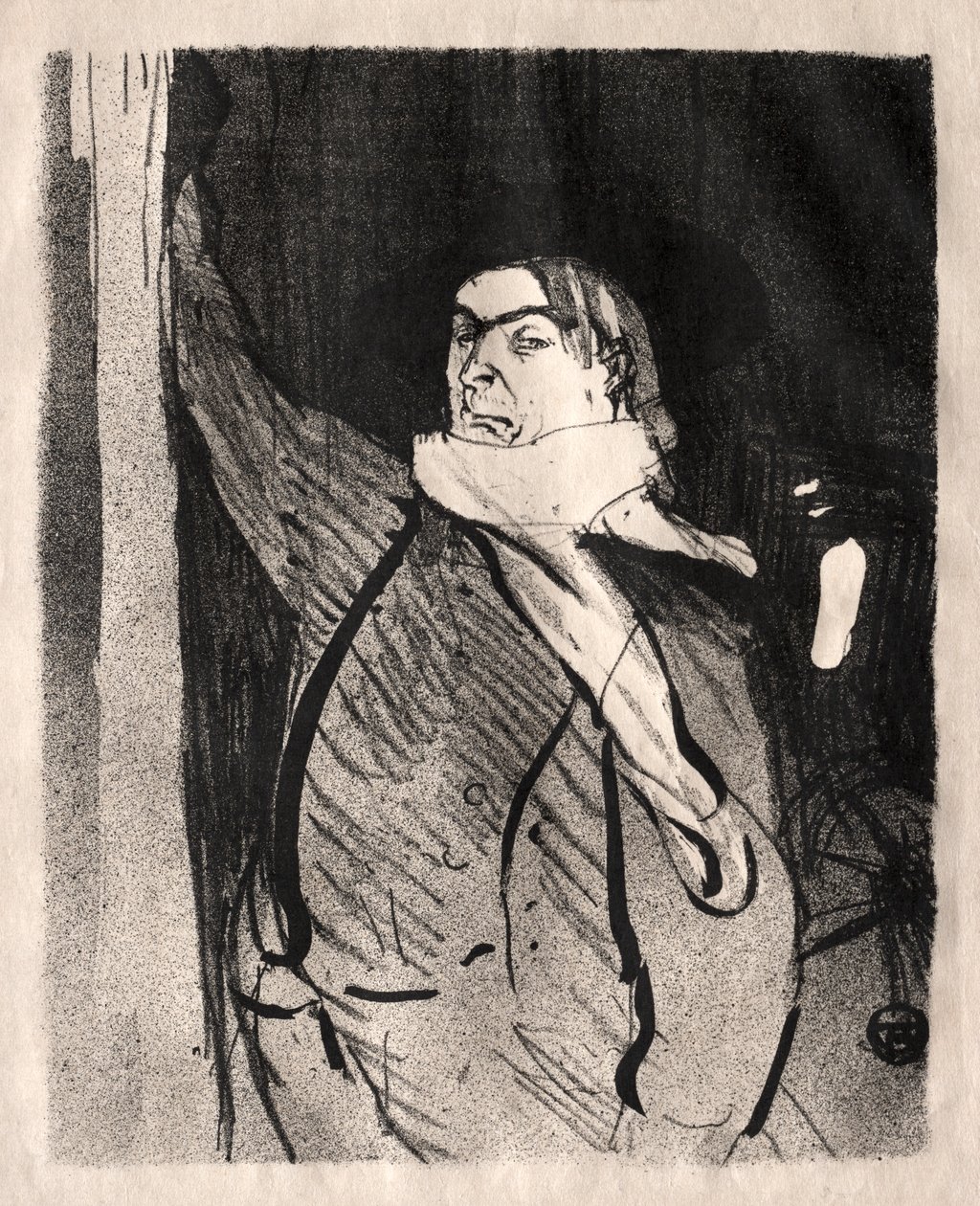 Aristide Bruant, 1893. od Henri de Toulouse Lautrec