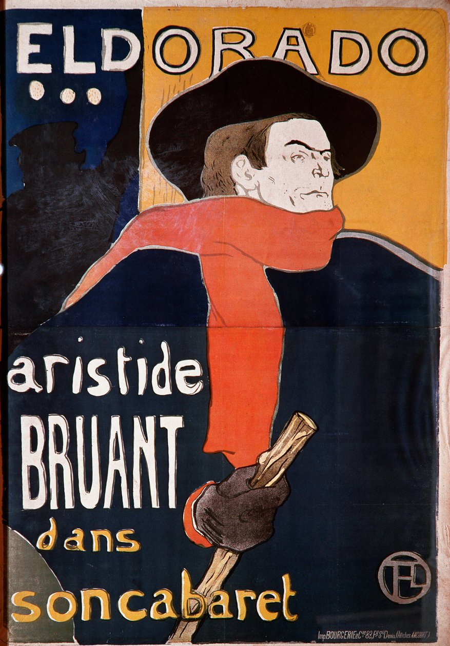 Aristide Sparrow ve svém kabaretu. Kresba Henri de Toulouse-Lautrec (Toulouse Lautrec od Henri de Toulouse Lautrec