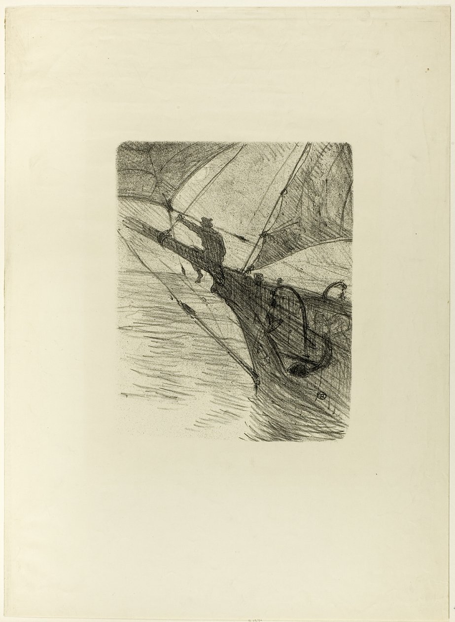 At Sea by Night, z Melodies od Désiré Dihau od Henri de Toulouse Lautrec