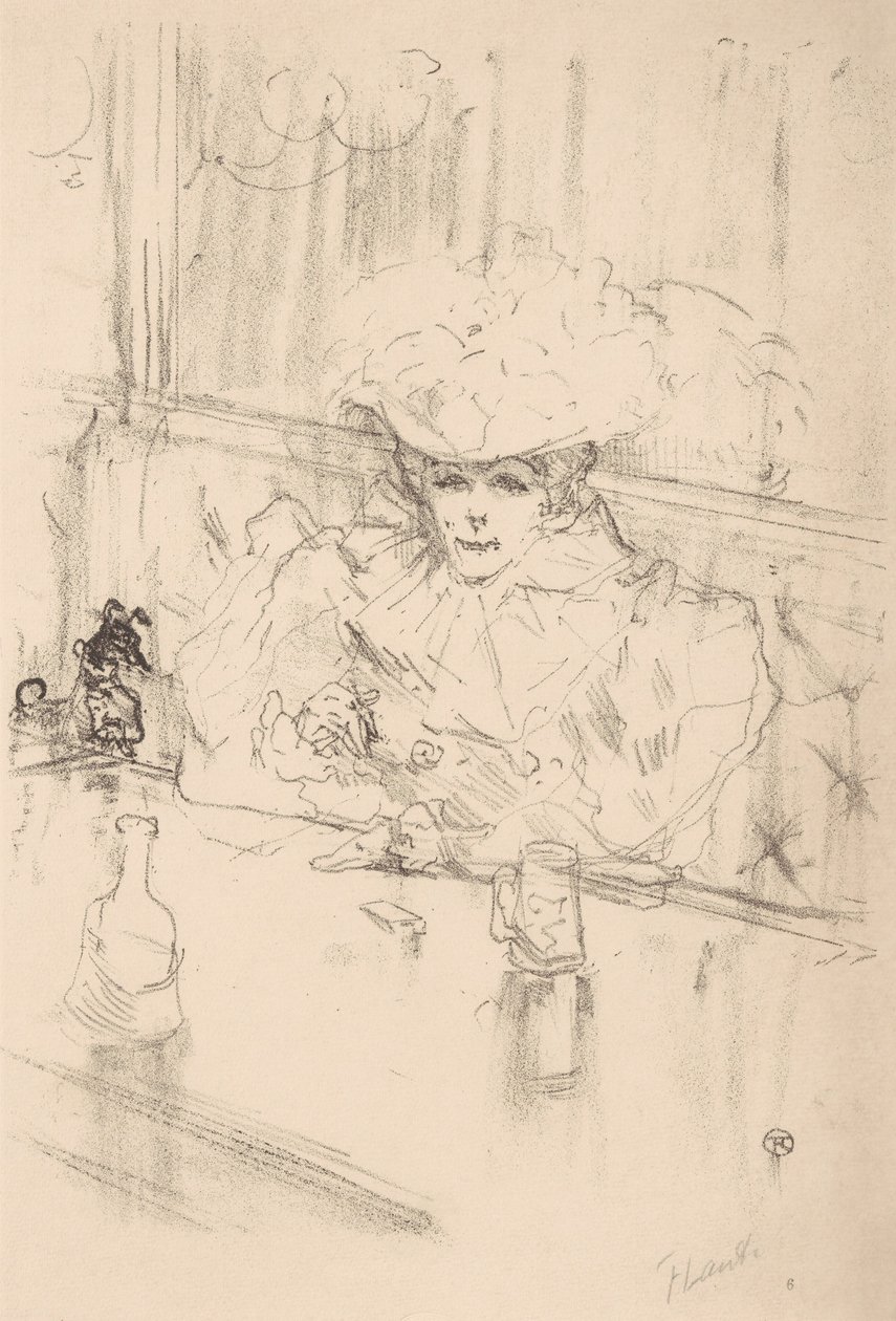 V Brasserie Hanneton, 1898., 1898. od Henri de Toulouse Lautrec
