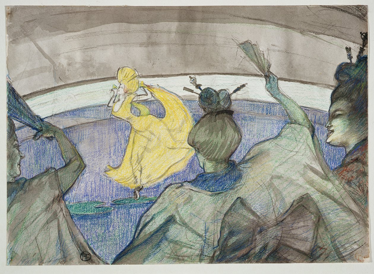 V cirkuse, 1899 (pastel, pastely a wc na tkaném papíře) od Henri de Toulouse Lautrec