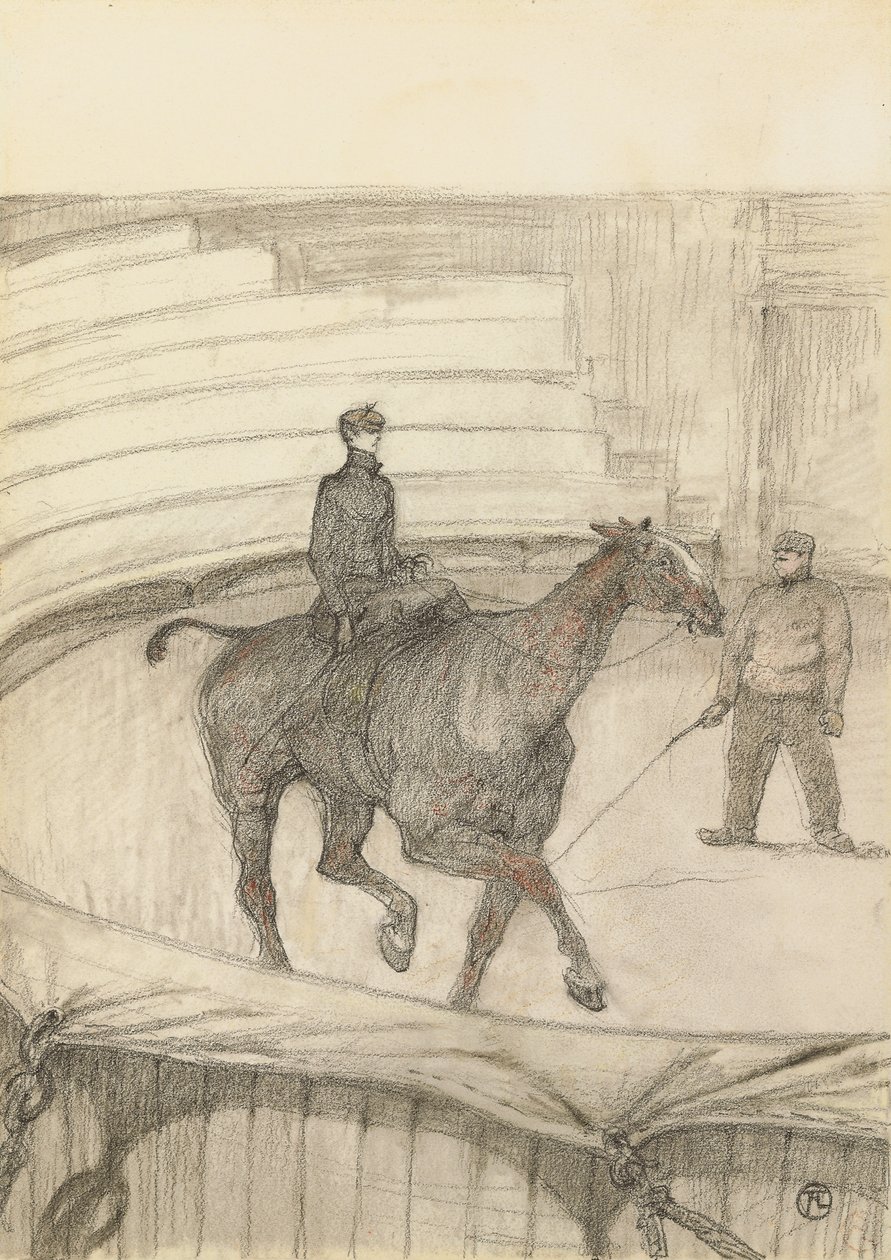 V cirkuse: zkouška; Au Cirque: Travail de Repetition, 1899 od Henri de Toulouse Lautrec
