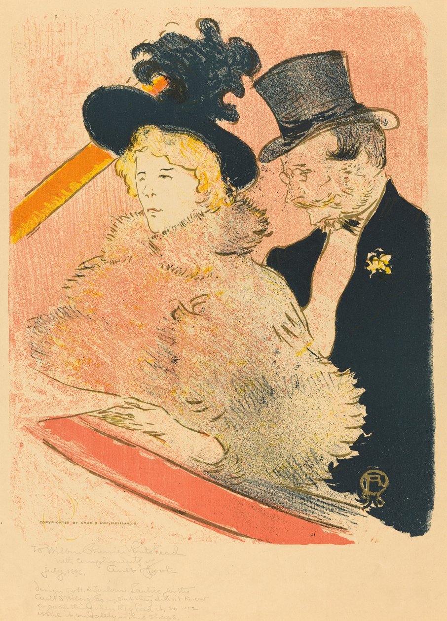 Na koncertě Concert Au, 1896. od Henri de Toulouse Lautrec