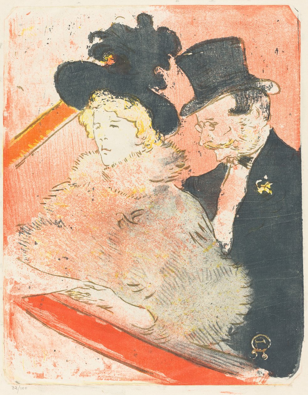Na koncertě Concert Au, 1896. od Henri de Toulouse Lautrec