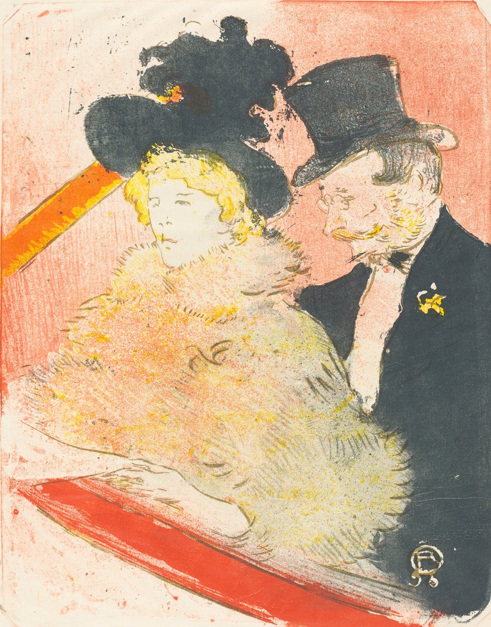 Na koncertě Concert Au, 1898. od Henri de Toulouse Lautrec