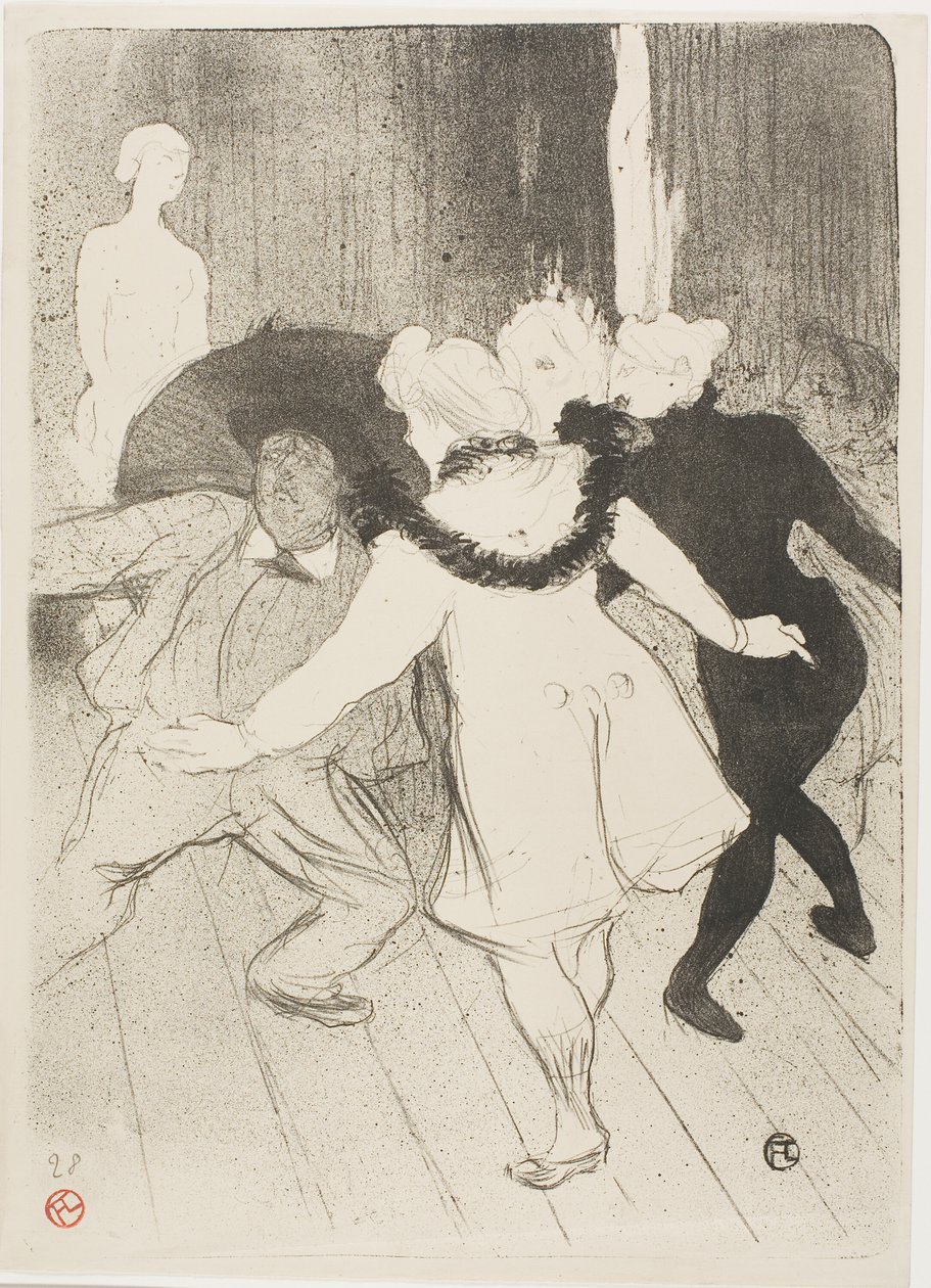 U Folies-Bergere: Skromnost monsieur Prudhomme od Henri de Toulouse Lautrec