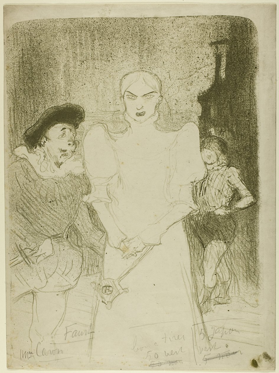 V opeře: Madame Caron ve Faustovi od Henri de Toulouse Lautrec
