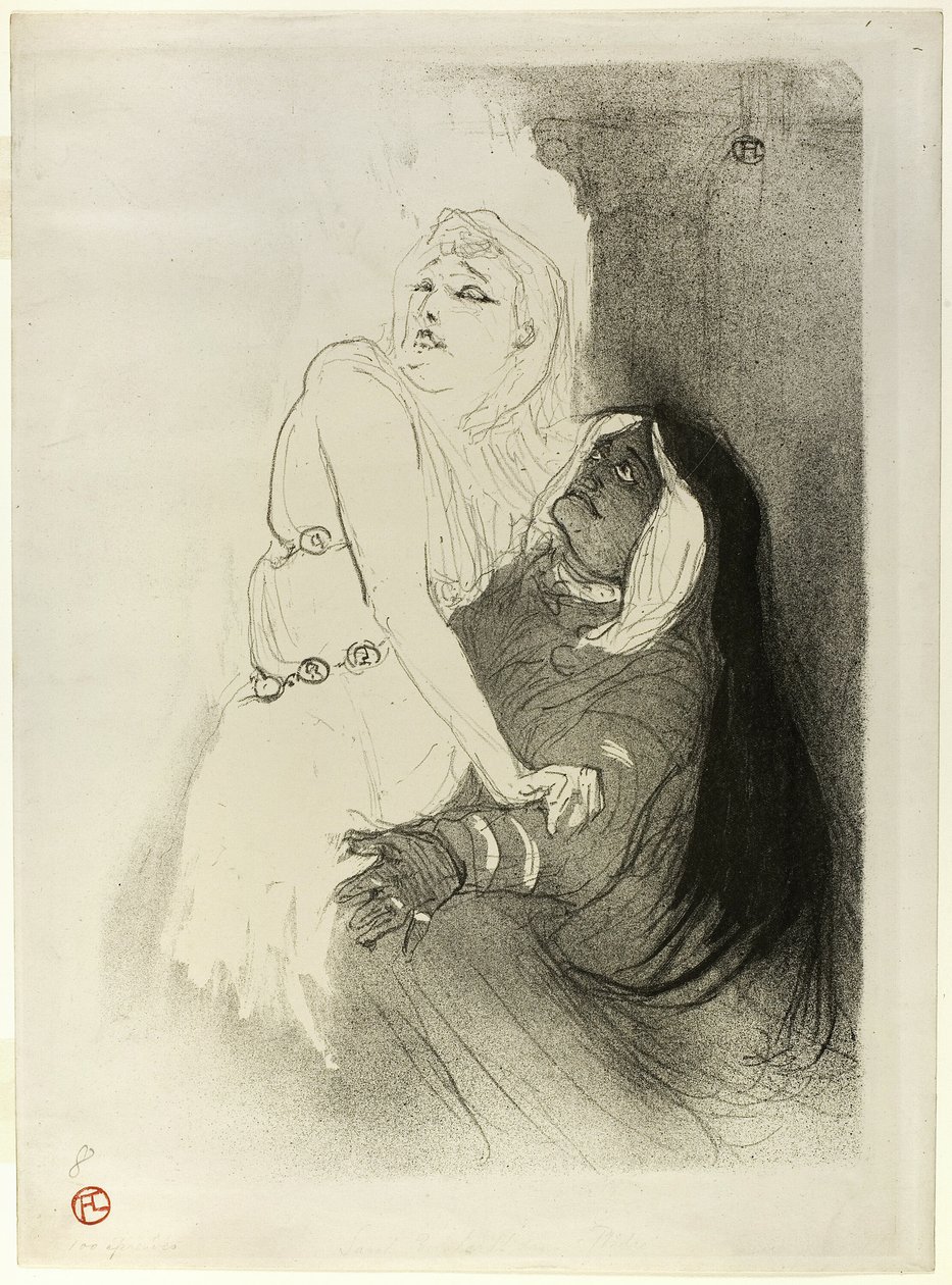 V renesanci: Sarah Bernhardt v Phèdre od Henri de Toulouse Lautrec