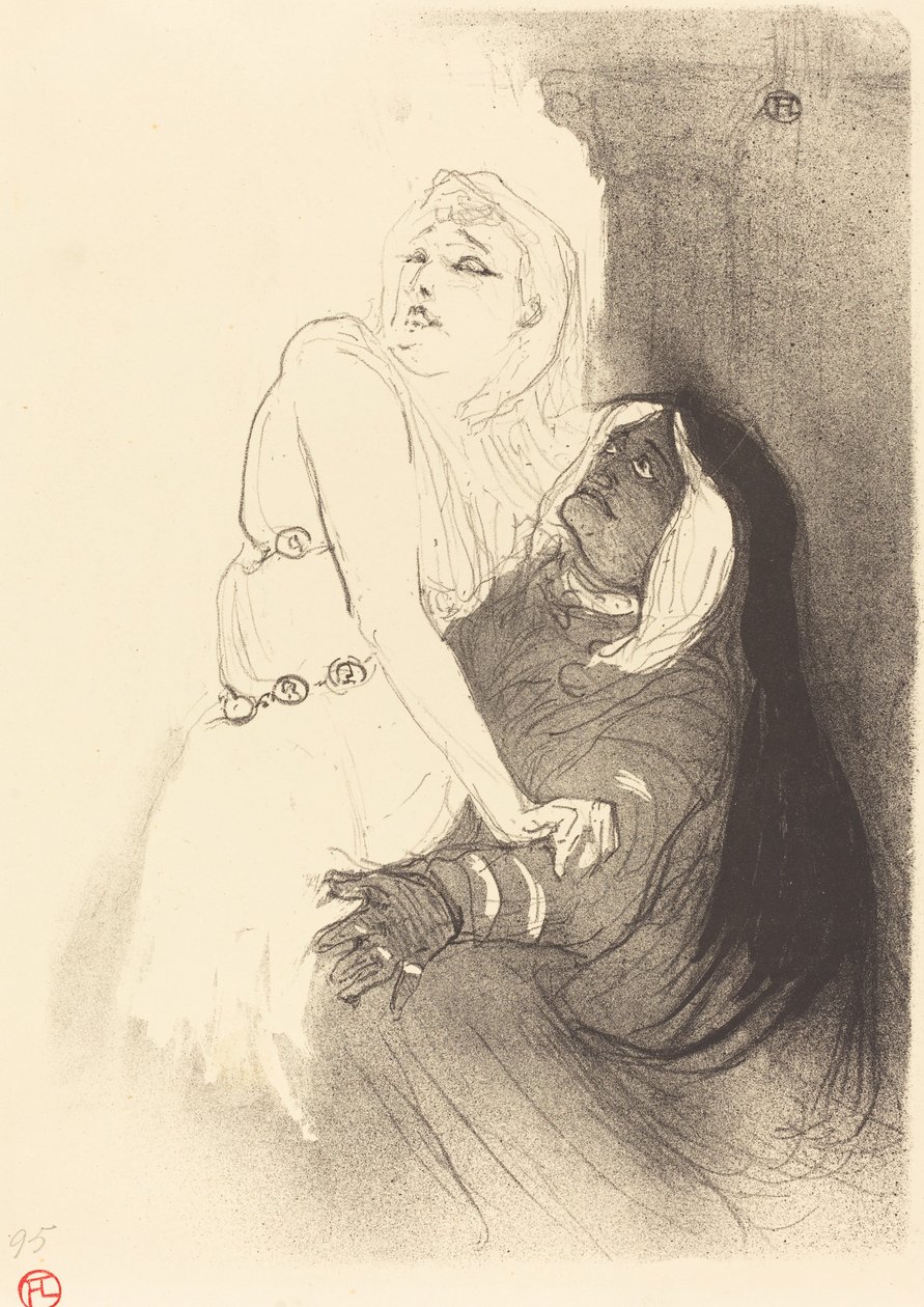 V renesanci: Sarah Bernhardt v "Phedre" od Henri de Toulouse Lautrec