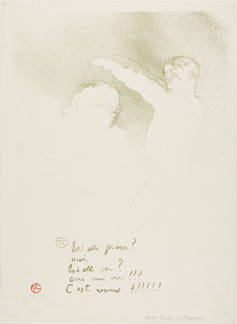 U odrůd: Mademoiselle Lender a Brasseur od Henri de Toulouse Lautrec