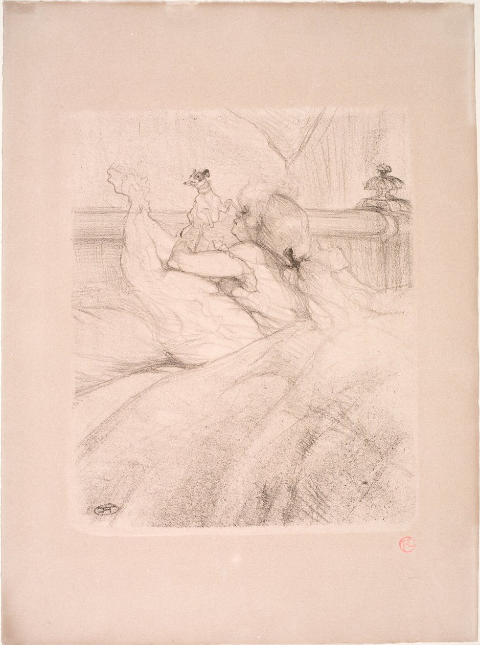 V posteli od Henri de Toulouse Lautrec