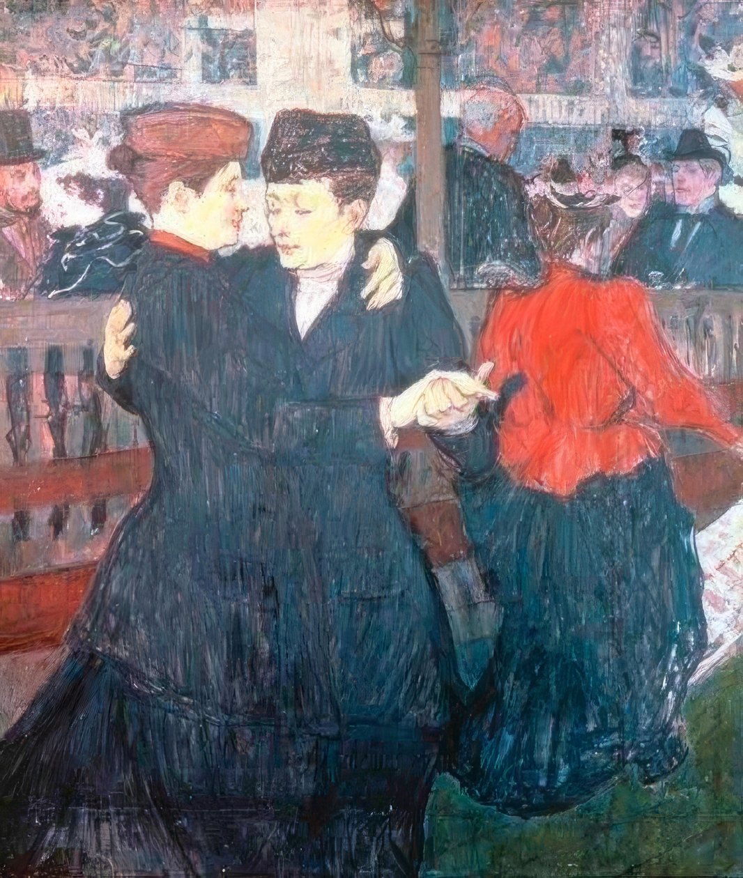 V Moulin-Rouge. Dva tanečníci od Henri de Toulouse Lautrec