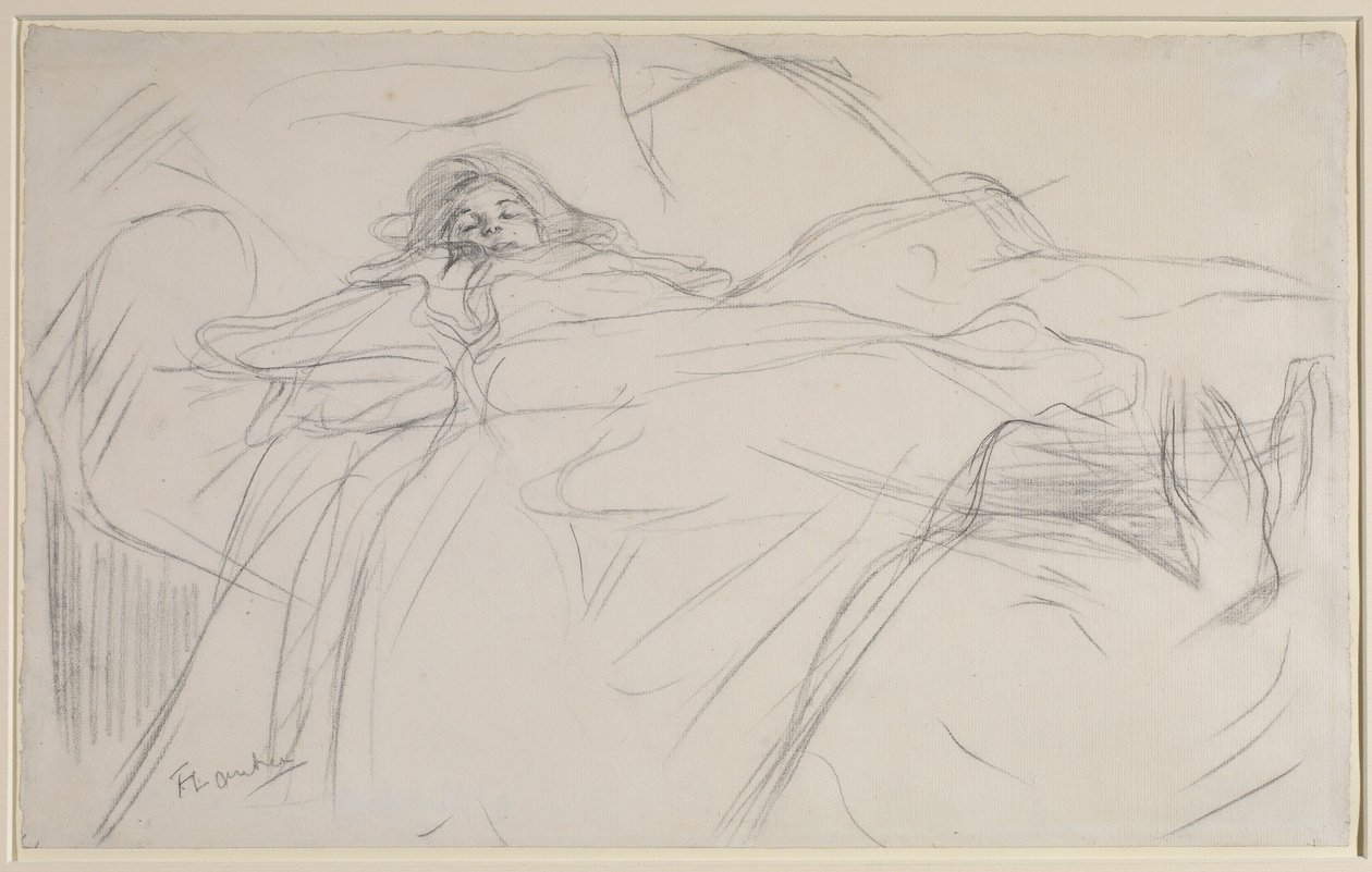 V posteli, kolem roku 1896 od Henri de Toulouse Lautrec