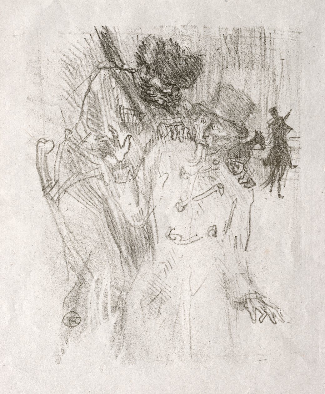 Na úpatí Sinaje: Zatčení Schlomé Fusse od Henri de Toulouse Lautrec
