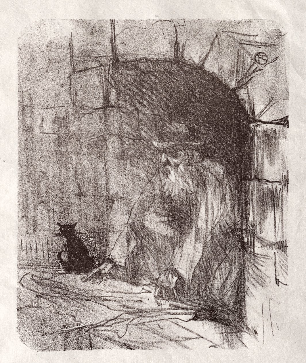 Na úpatí Sinaje: Back Shop v Krakově od Henri de Toulouse Lautrec