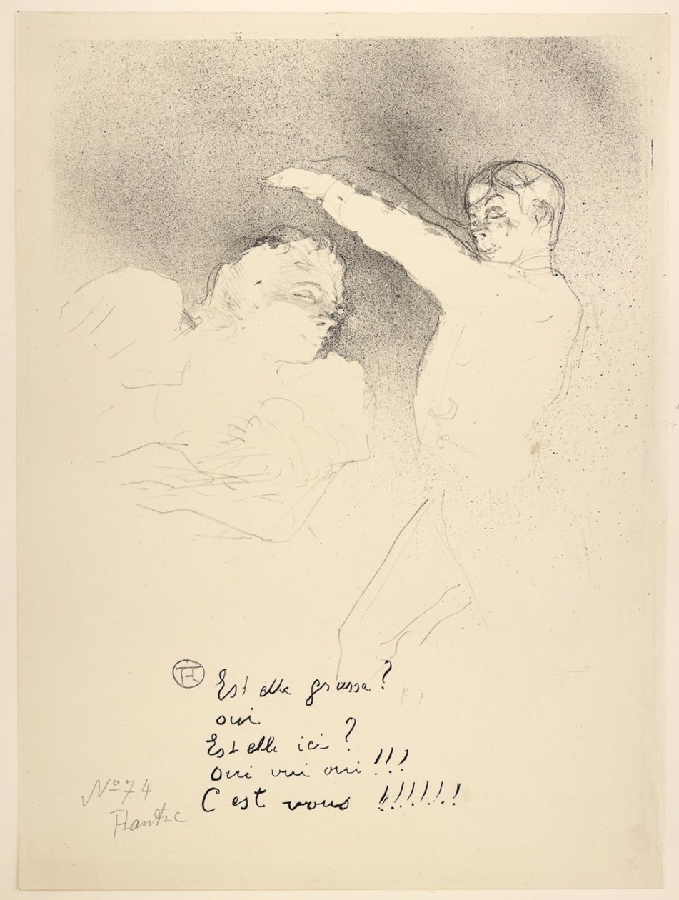 U odrůd, slečno Lender a Brasseur od Henri de Toulouse Lautrec