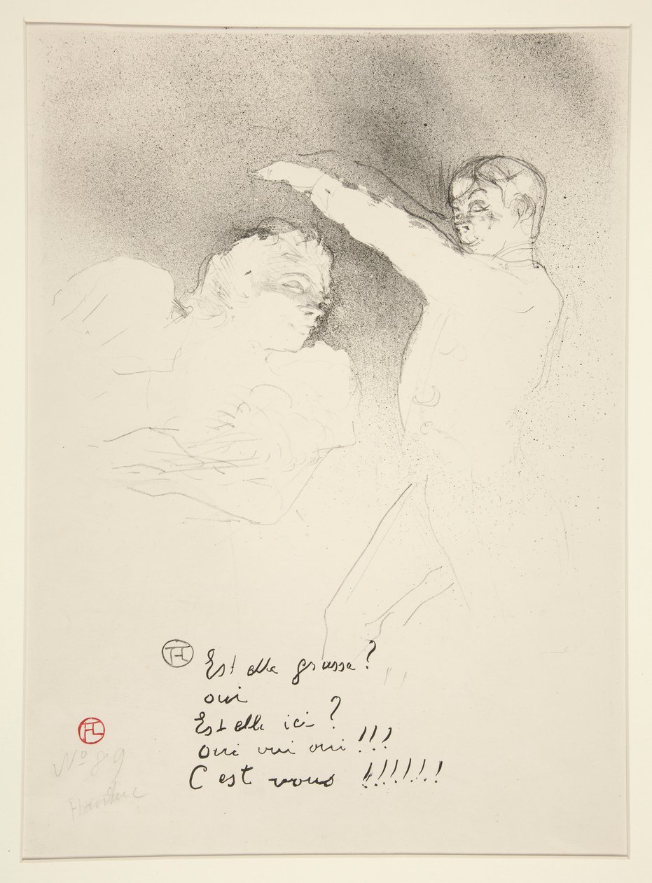 U odrůd: Slečna Lender a Brasseur od Henri de Toulouse Lautrec