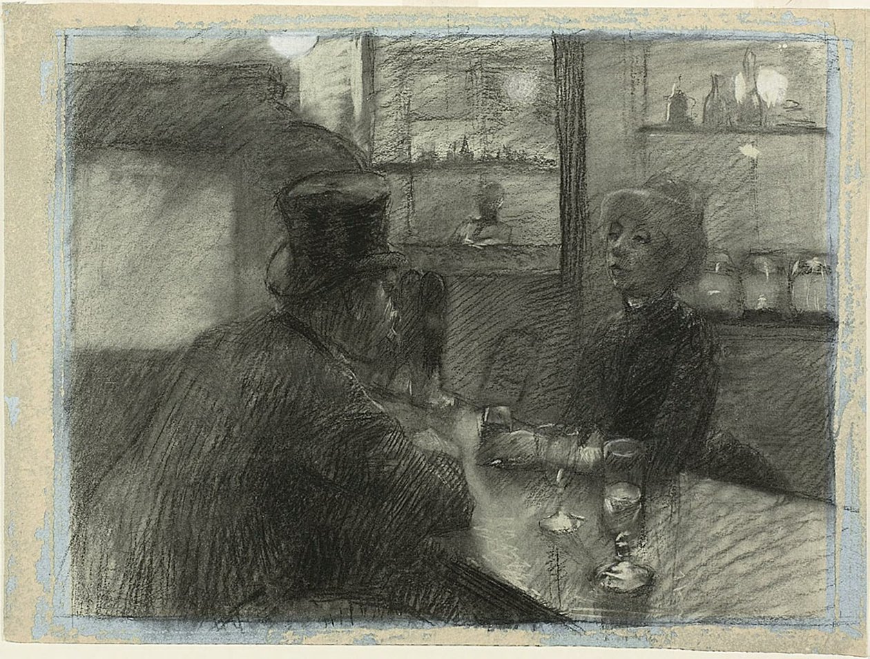 Bar kavárny na rue de Rome od Henri de Toulouse Lautrec